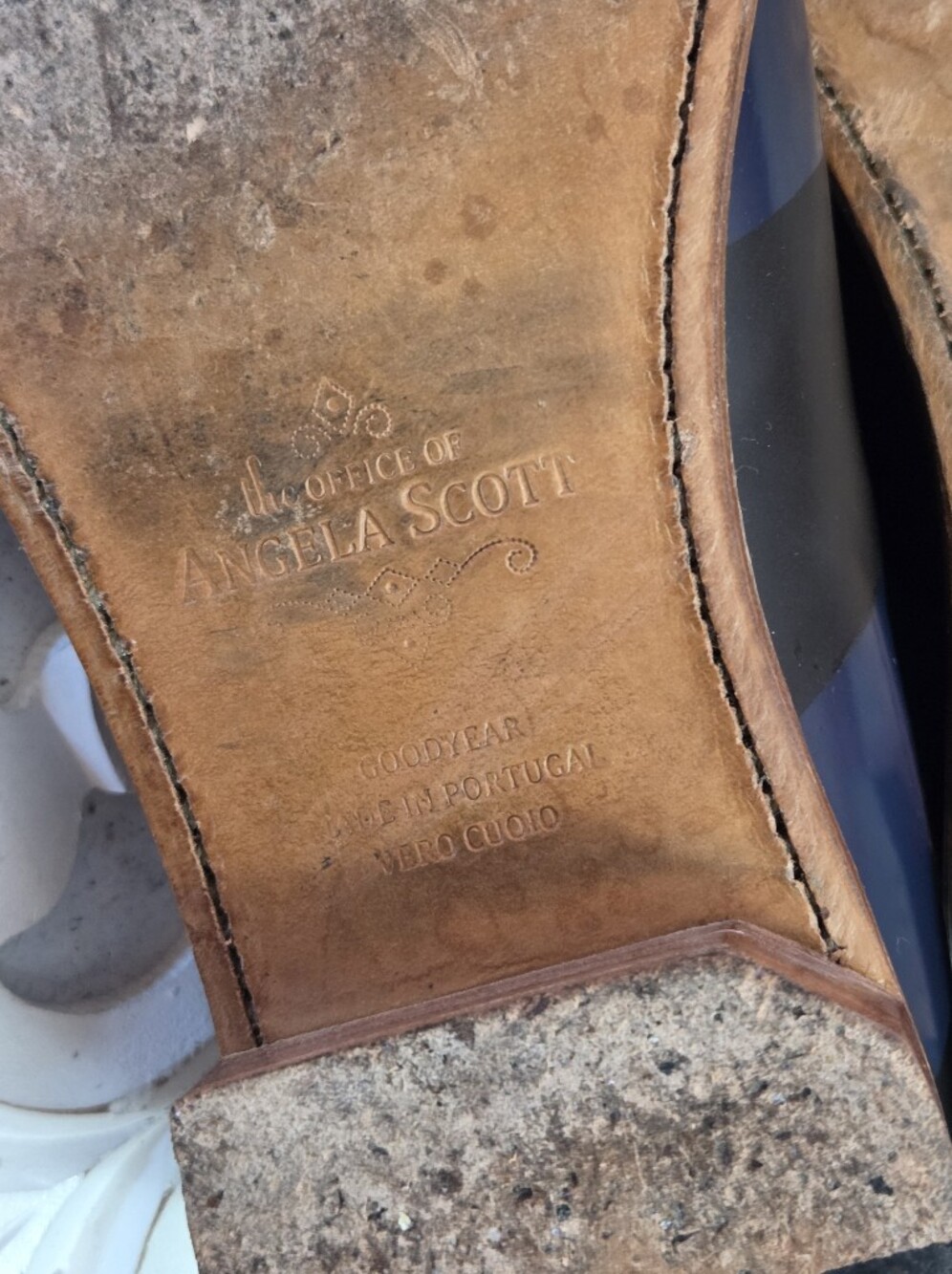 The Office Of Angela Scott Mr Smith Oxford In Ocean Size 38.5 - Picture 11 of 12